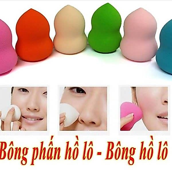Bông phấn hồ lô trang điểm