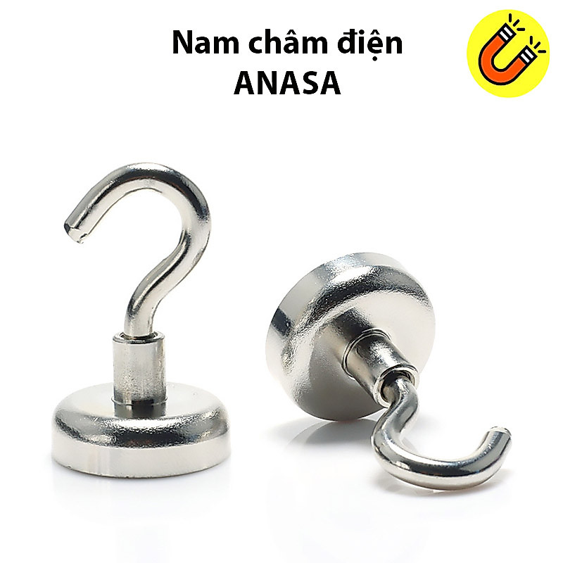 2 chiếc móc treo nam châm [ cong ] giữ đồ D20mm ~ 3KG