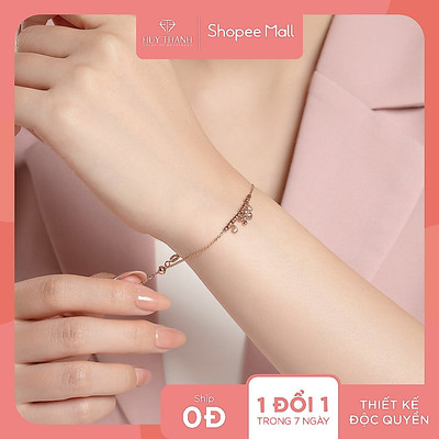 Lắc Tay Vàng Tây 14k LLF296 Huy Thanh Jewelry