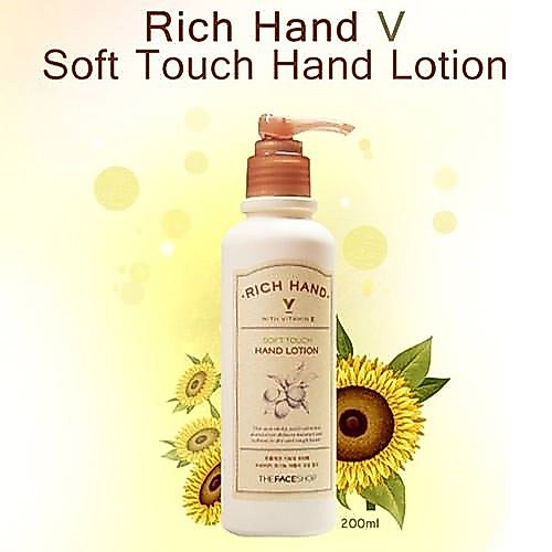 (date 10/2028) Sữa Dưỡng Da Tay Rich Hand V Soft Touch Hand Lotion