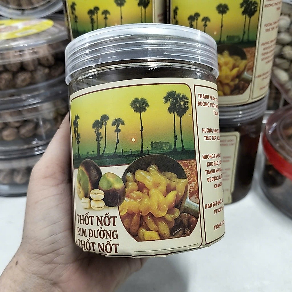 thốt nốt rim đường thốt nốt -Thốt Nốt Thái Lan thơm dẻo ( hủ pet 500g)