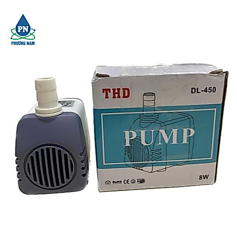 Bơm Nước Chìm Mini 8W, Bơm quạt hơi nước, Bể cá thủy sinh