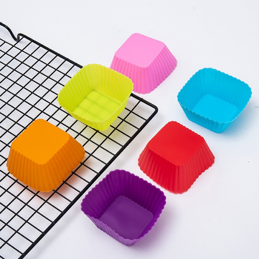 [DOLLDOLL-VN]Baking Cups 6pcs 7*7cm Cupcake Liners Easy To Clean Environmentally Friendly