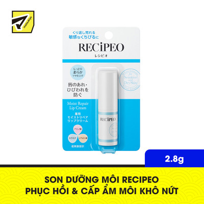 Kem Dưỡng Môi RECiPEO Hỗ Trợ Phục Hồi Độ Ẩm Giúp Môi Mềm Mịn Thỏi 2.8g
