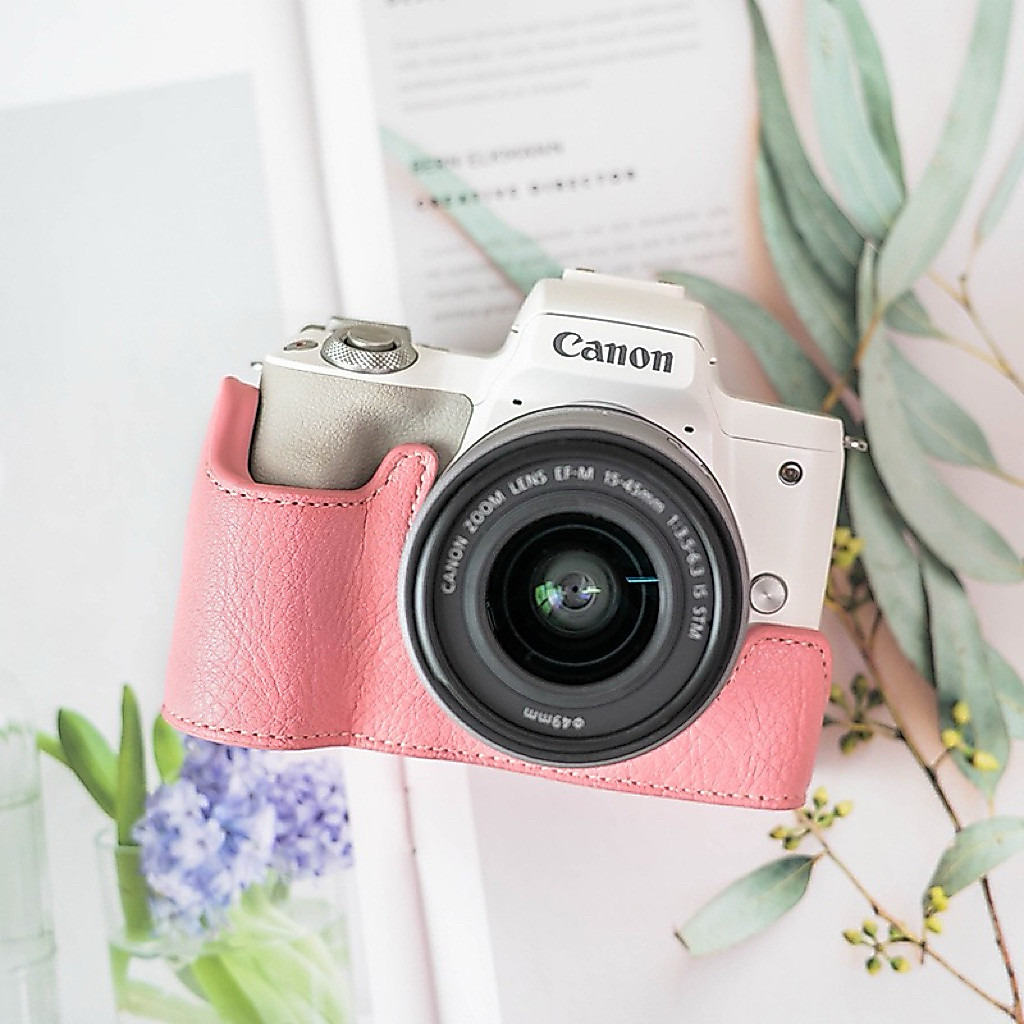 Halfcase CANON M50 M50 II M5 Ốp da bảo vệ máy ảnh