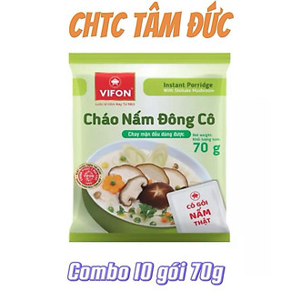 Combo 10 gói cháo Vifon nấm đông cô 70g