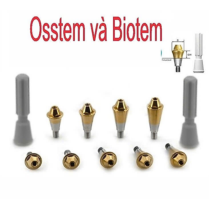 Multi Thẳng cho Osstem/Biotem và Hiossen implant - Screw Abutment phục hình implant nha khoa