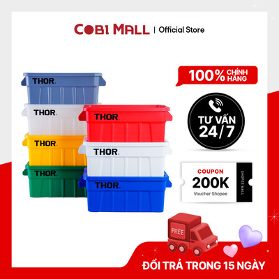 Thùng đựng đồ đa năng THOR có nắp đậy 53/75L - Độ bền cao, chịu lực tốt, tiêu chuẩn NSF