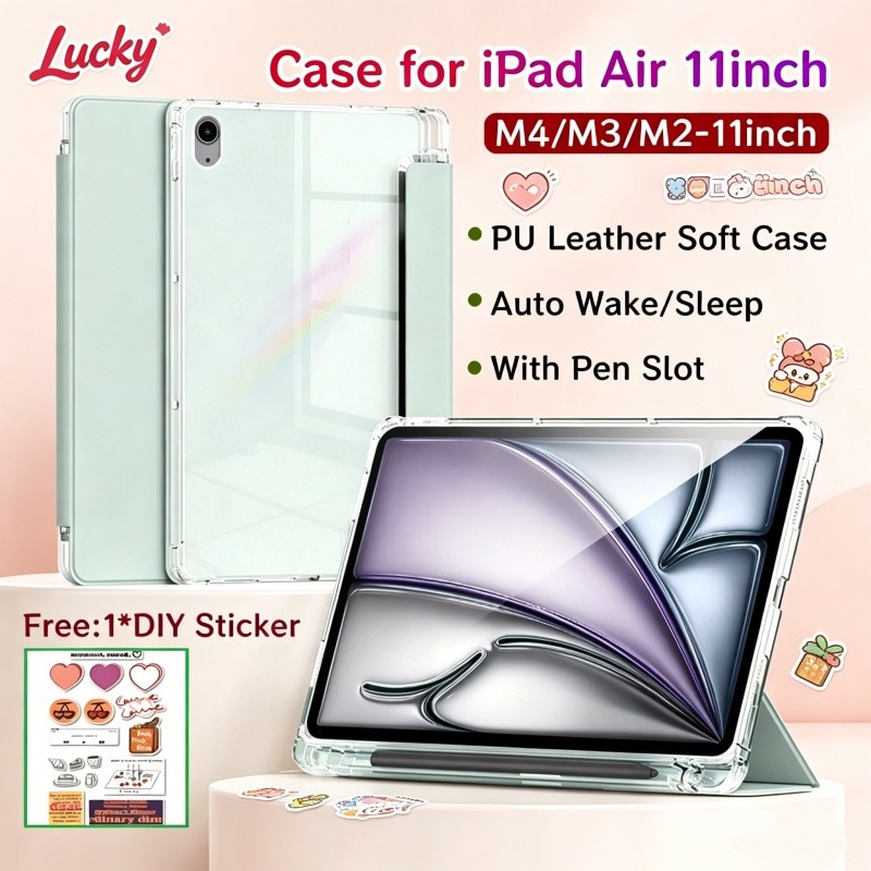 Ốp Lưng Cho iPad Air 11 inch M4 / M3 Có Khe Cắm Bút Bảo Vệ Từ Tính Cho iPad Air 11 inch Dành Cho iPa