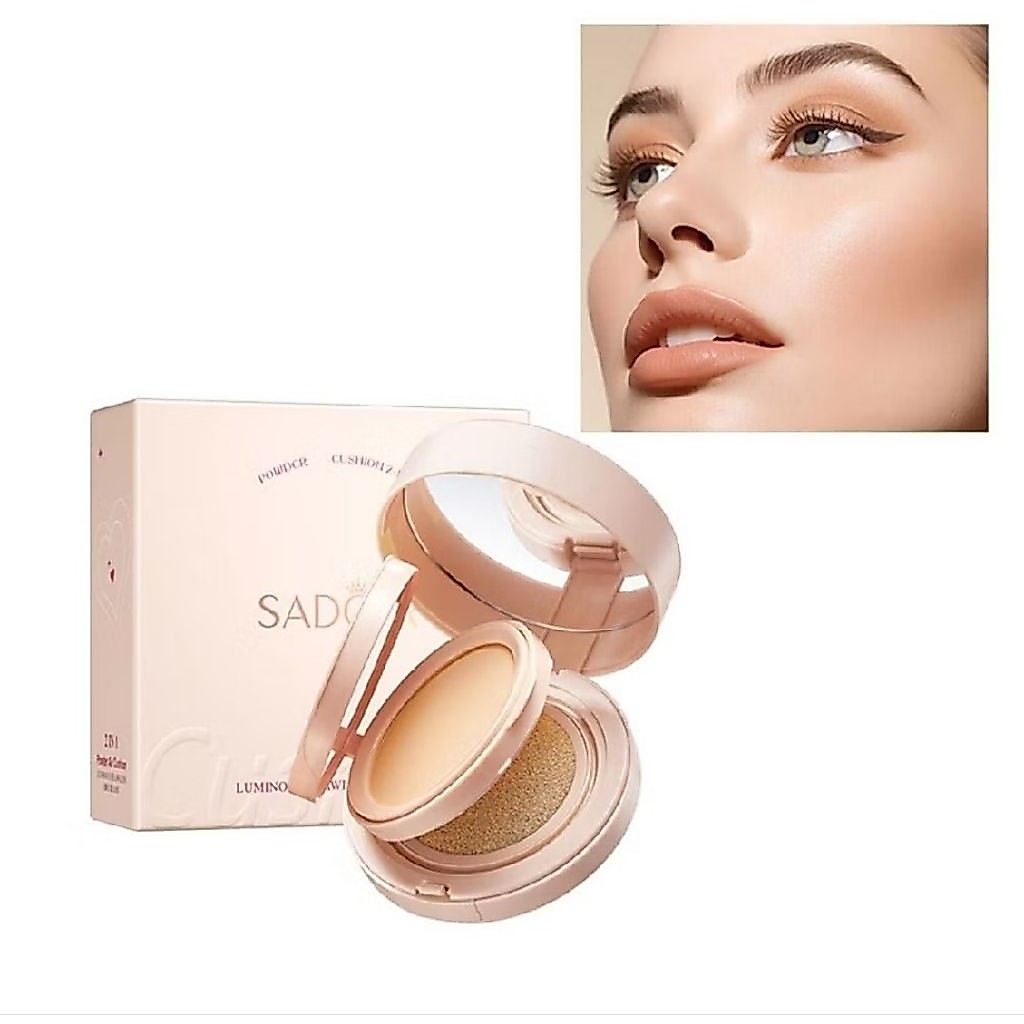 Hộp phấn nước kết hợp phấn phủ SADOER Powder Air Cushion 2-In-1 Luminous Flawless BB Cream 01 (自然色) 