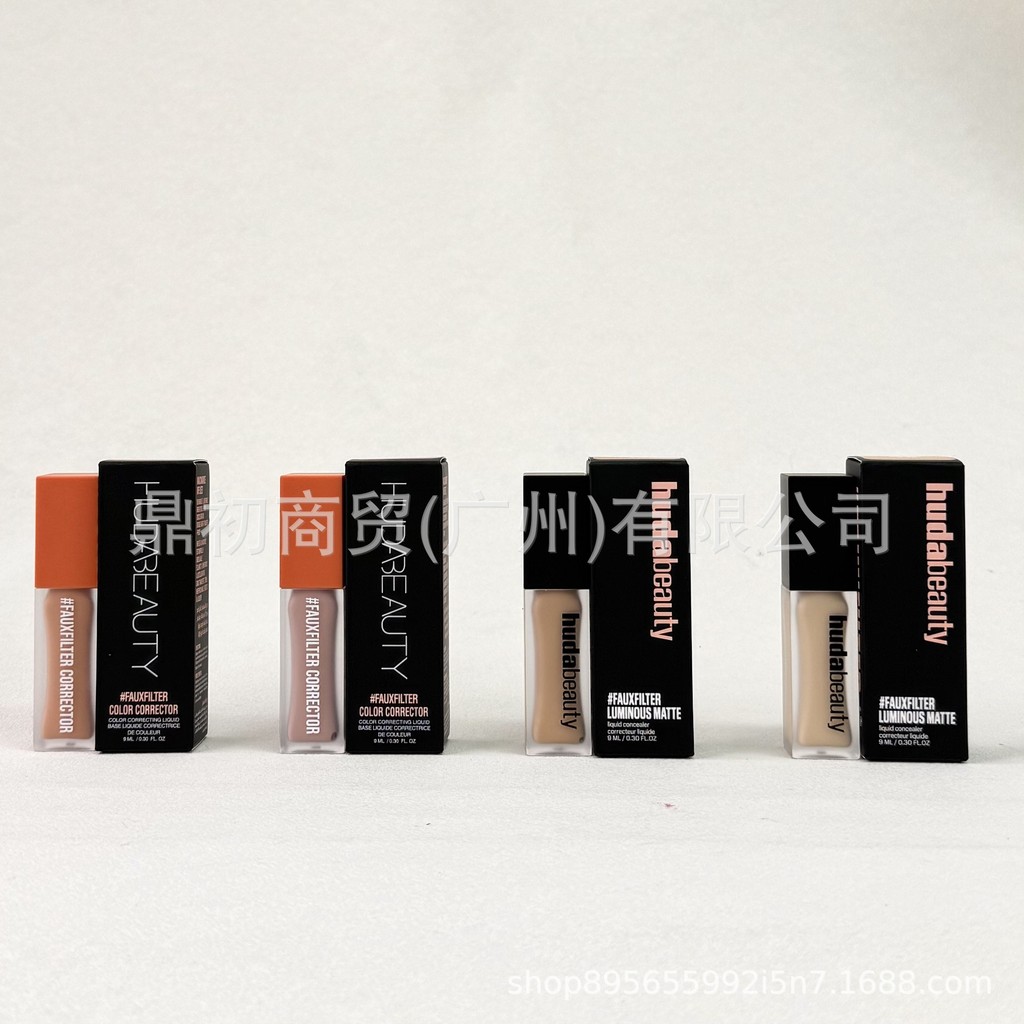 Giảm Giá ~ huda beauty fauxfilter Eye Concealer Correction Cover Dark Circles đào huda beauty 0626hw