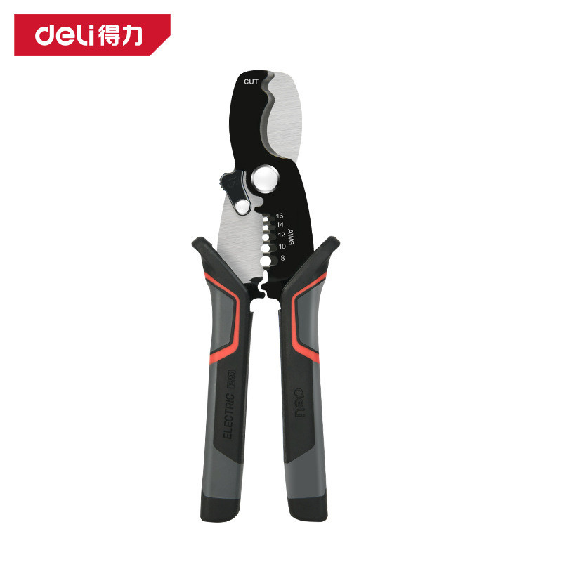 Deli Tool DL2005 Wire Stripper 23cm với Edge Cable Stripper Peeler Wire Cutter Wire Breaking Kéo