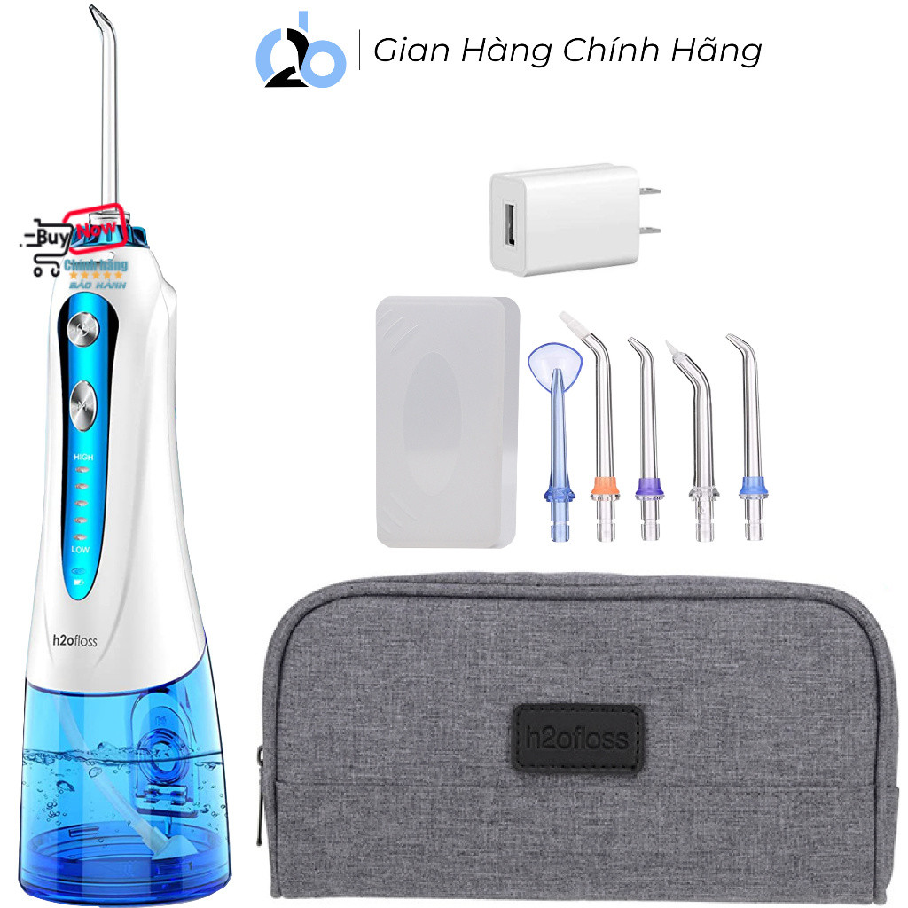 Tăm nước cầm tay H2ofloss HF-9P 2026. Dụng cụ vệ sinh răng miệng hoàn hảo