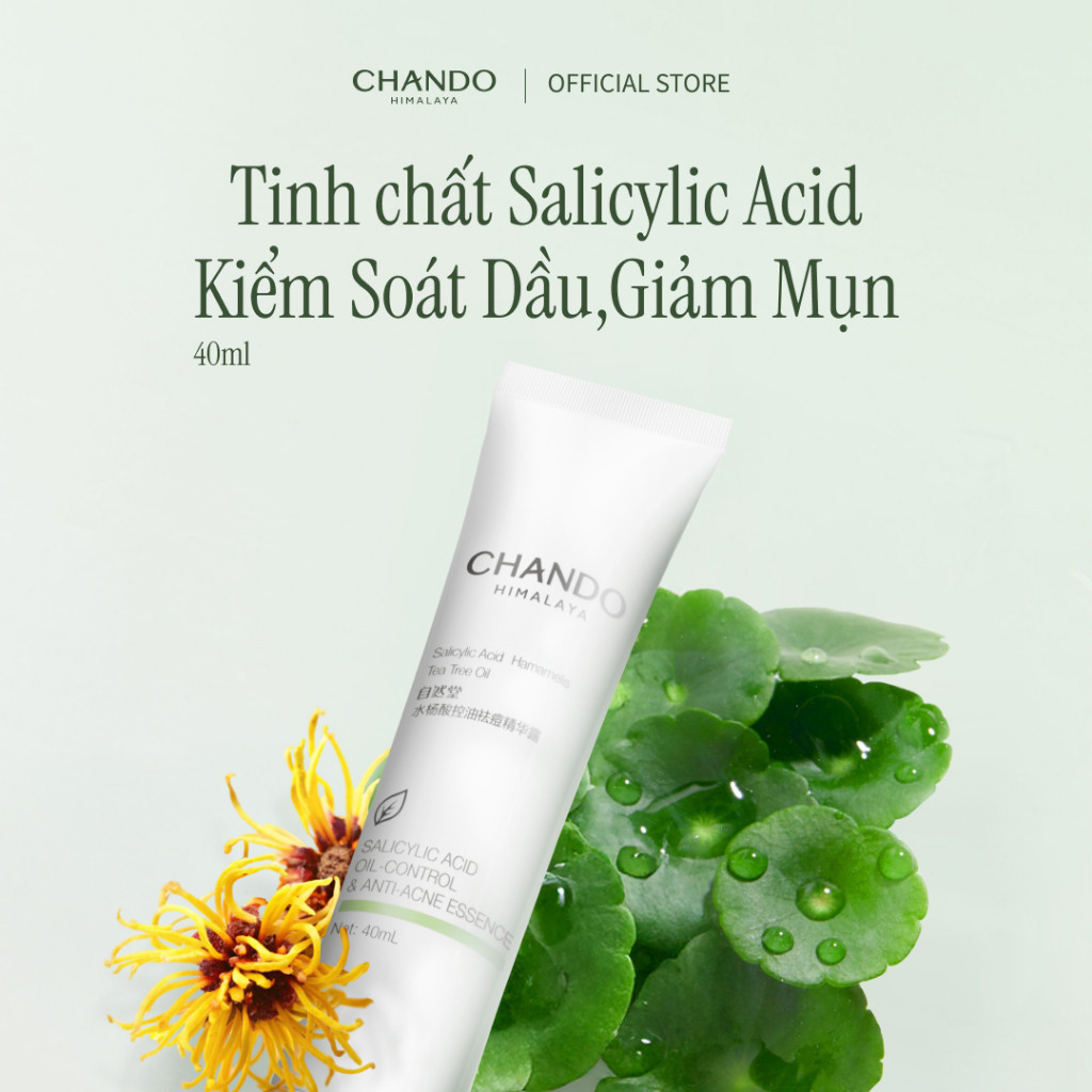 Tinh Chất Kiểm Soát Dầu Giảm Mụn Salicylic Acid CHANDO Himalaya 40ml Hàng Chính Hãng