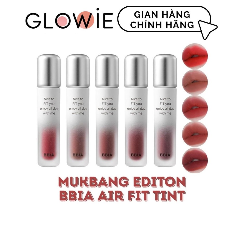 [Mukbang Edition] Son Kem Lì Bbia Air Fit Tint Phiên Bản Mukbang Edition Siêu Mướt Môi, Bám Màu Tốt