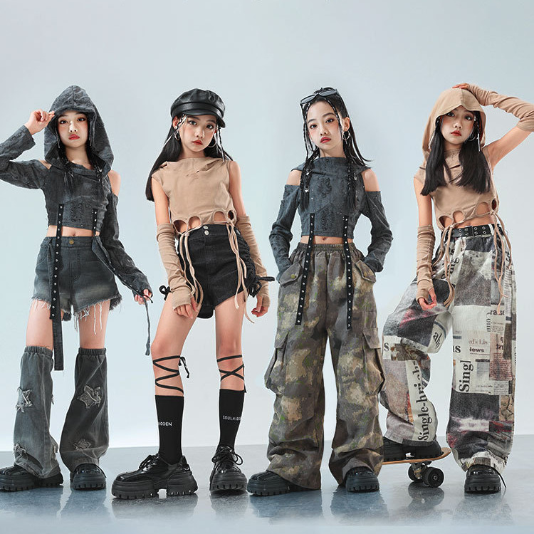Đồ Nhảy Hiện Đại Đồ Biểu Diễn Cho Bé Gái Hiphop Đồ Biểu Diễn Nhảy Đồ Nhảy Cho Bé Trẻ Em Set Đồ Dance
