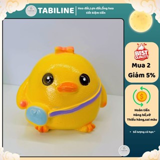 Heo đất ống tiết kiệm tiền lỗ ngang gà con mini xinh cute đáng yêu LD54 - TABILINE