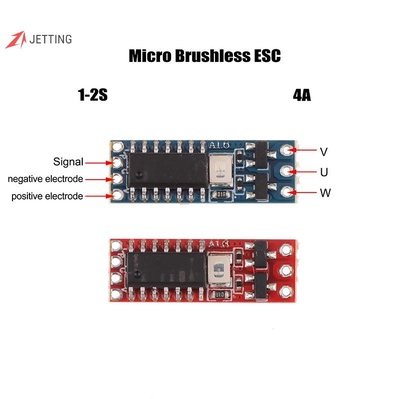 JETTING 1S-2S DC 3.7V-8,4V 4A Micro Brushless Motor Driver Board Điện Điều Chỉnh Ổ Đĩa Cho 1104 1106