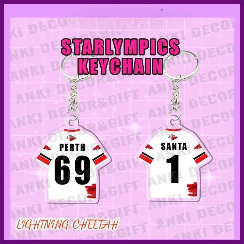 (Keychain)Móc khóa áo bóng của idol G..MM.TV, Starlympics, móc khóa mica sưu tầm cute, móc khóa đu i