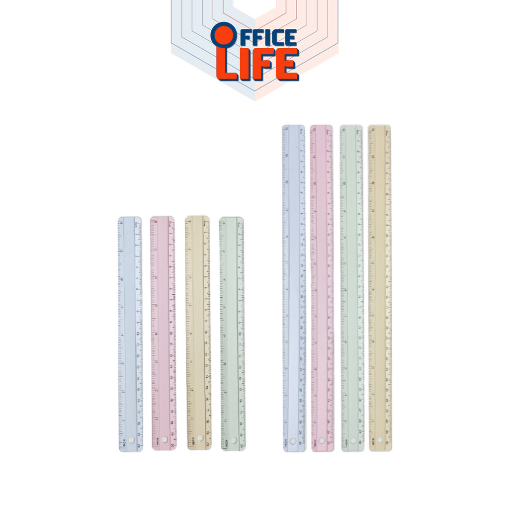 Thước màu nhôm Dilok (Dilok) Size 20 Cm. Và 30 chiếc được đo theo milimét Centimeter (Màu / Miếng hỗ