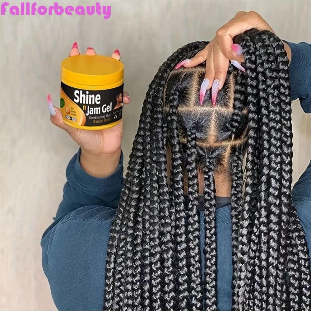 Gel bện điều hòa FALLFORBEAUTY Extra Hold, Kem định hình giữ lâu trôi, Smooths Tames Frizz Edge Cont