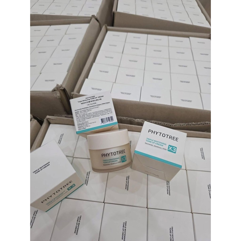 Kem dưỡng trắng da, chống lão hoá Phytotree Tripple Whitening Tone Up Cream 100ml
