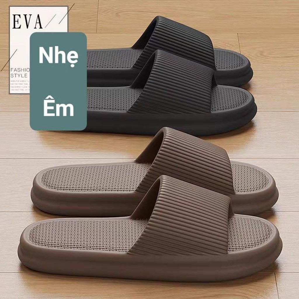 Dép đi trong nhà, dép văn phòng sọc quai ngang nam nữ, siêu nhẹ êm chân (GDQT186) DSD014 Slipper