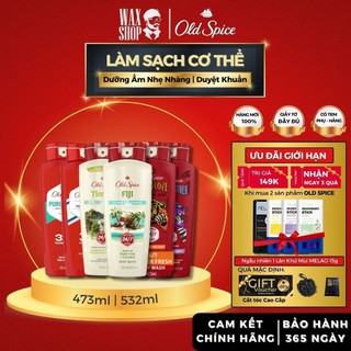  Bộ sữa tắm Old Spice Pure Sport Timber Fiji Hair&Body Bearglove Fresh Wolfthorn 473ml | 532ml 