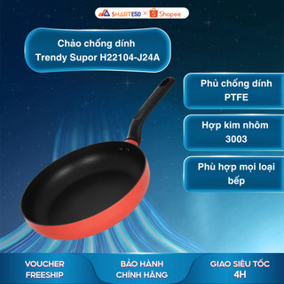  Chảo nhôm chống dính đáy từ 24 cm Trendy Supor H22104-J24A - Dùng cho mọi loại bếp - Hỏa tốc 2H HCM 