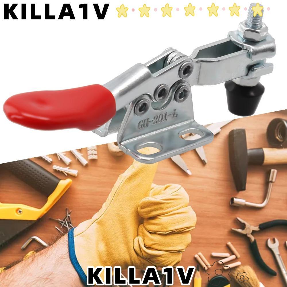 Kẹp cố định hàn KILLA1V, Kẹp chuyển đổi phát hành nhanh ngang, Kẹp ngang kim loại kéo đẩy hình chữ U