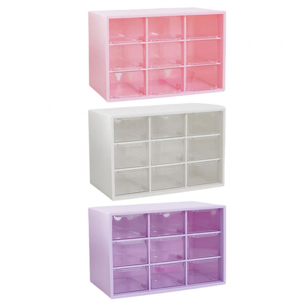 [DOLLDOLL-VN]Multifunctional 9 Grid Storage Box for Jewelry and Small Items in Elegant Design