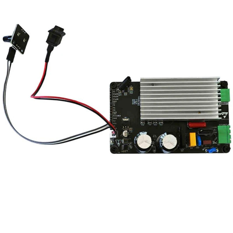 FOC Hợp Âm Sóng Động Cơ Ban 220V 250W 3 Pha DC Không Chổi Than Nam Châm Vĩnh Viễn Đồng Bộ Điều Khiển