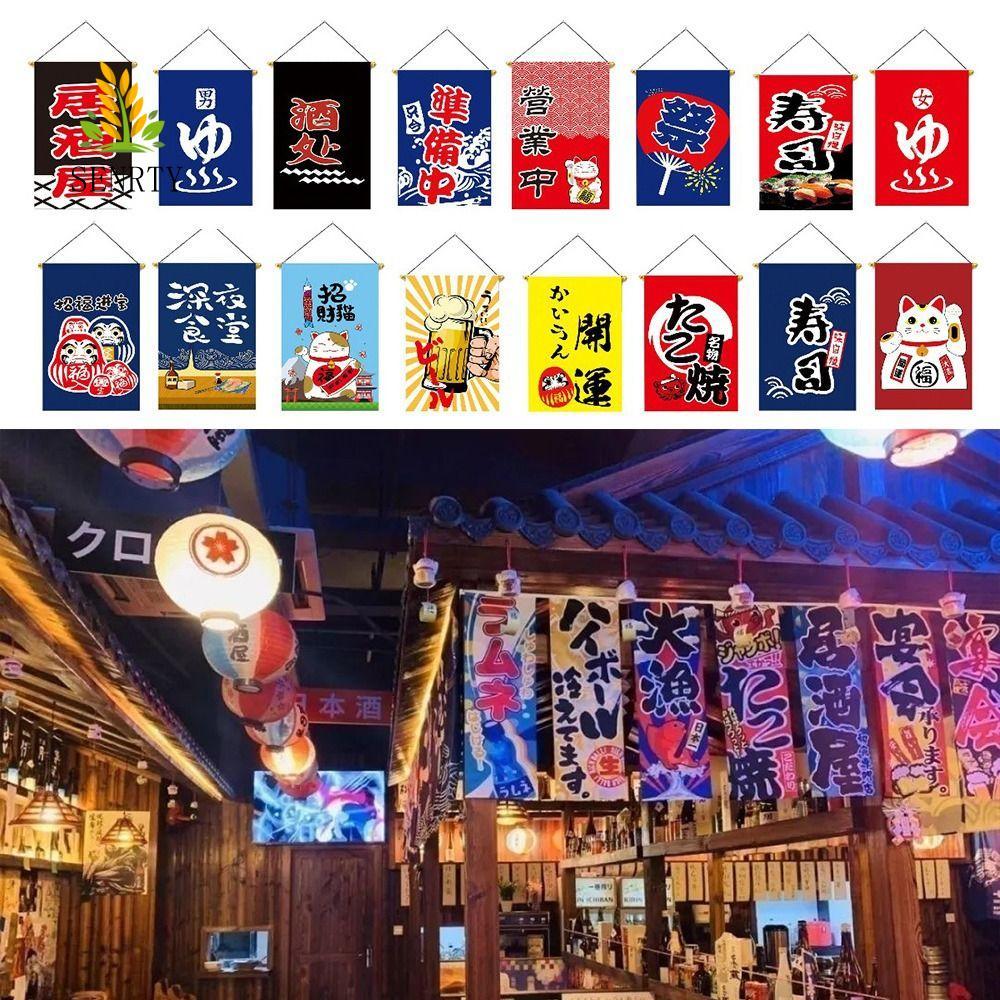 SENRTY Cờ Treo Nhật Bản, Sashimi Ramen Ẩm Thực Lẩu Sushi Bistro Biểu Ngữ Trang Trí, Lễ Hội Văn Hóa N
