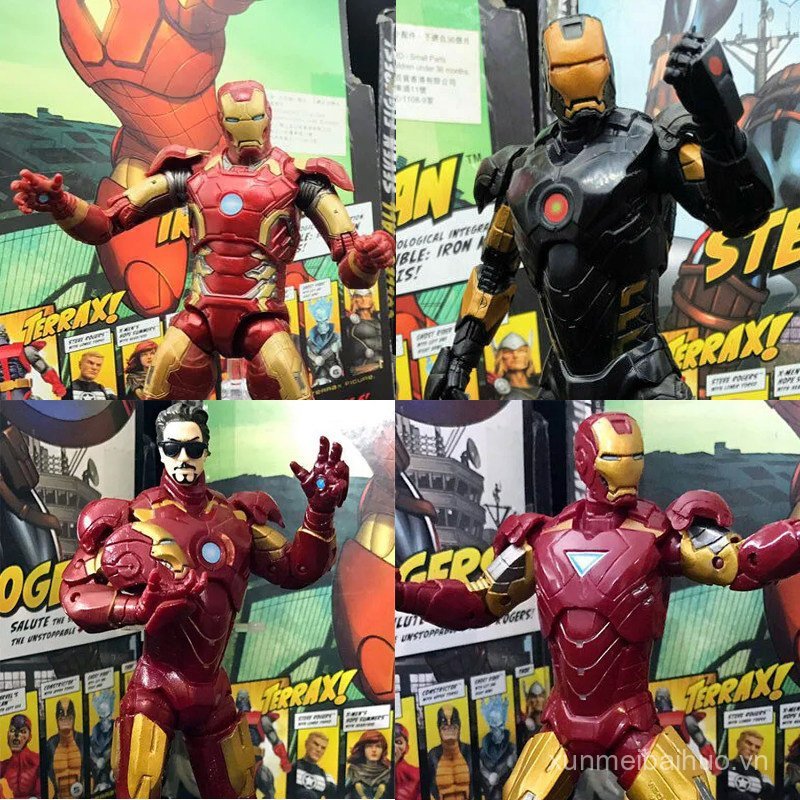 Marvel Legends Marvel Legends Người Sắt Tony Stark Nhân Vật Hành Động 20cm AYZA