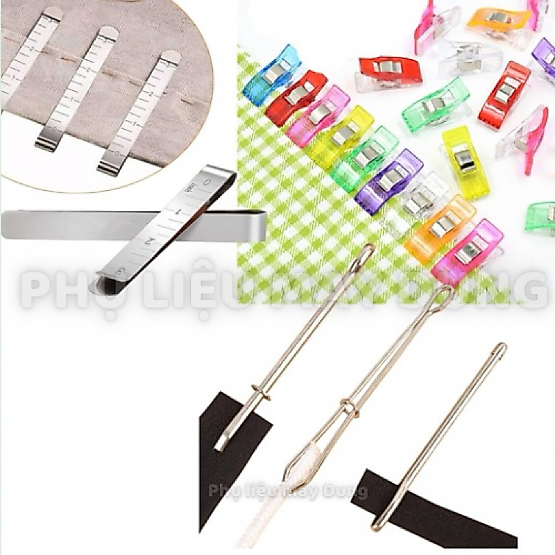 Cây luồn thun và kẹp vải