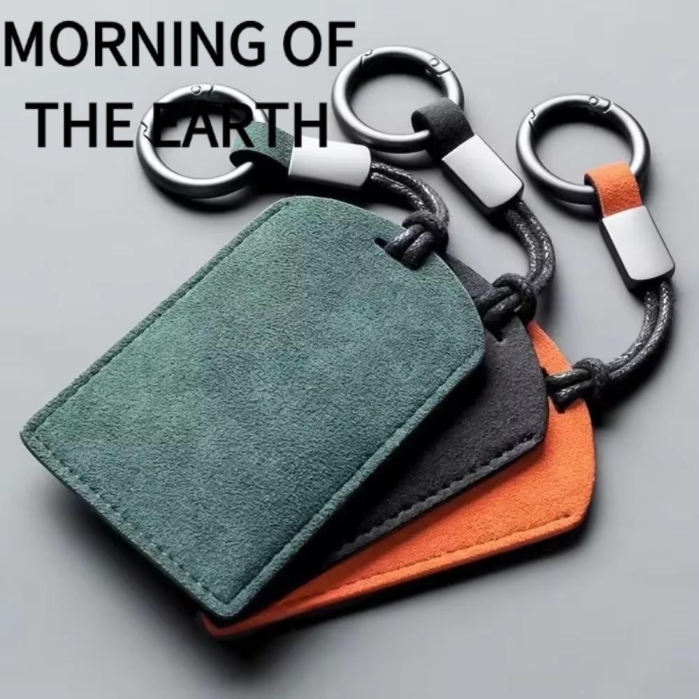 MORNING OF THE Key Cover, Giấy phép NFC PVC Card Cover Mini Car NFC Card Holder, Da thật di động Fli
