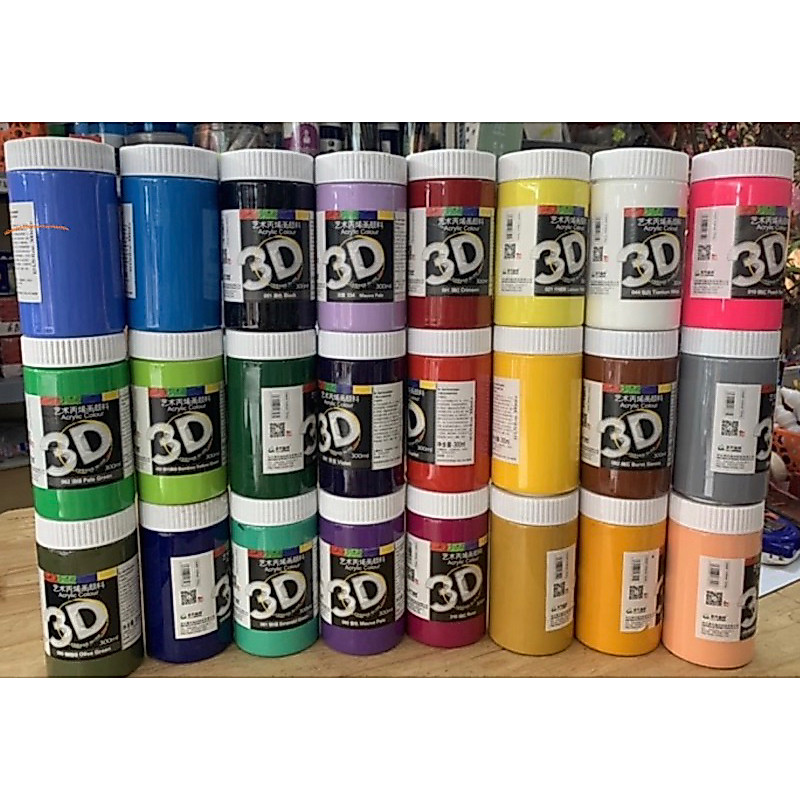Màu Acrylic 300ml, màu 3D
