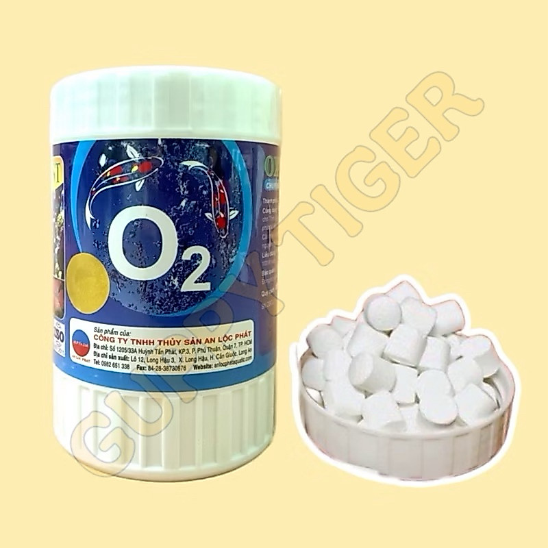 OXY FAST ( Hộp 200g ) - VIÊN SỦI OXY CẤP TỐC CHO HỒ CÁ CẢNH