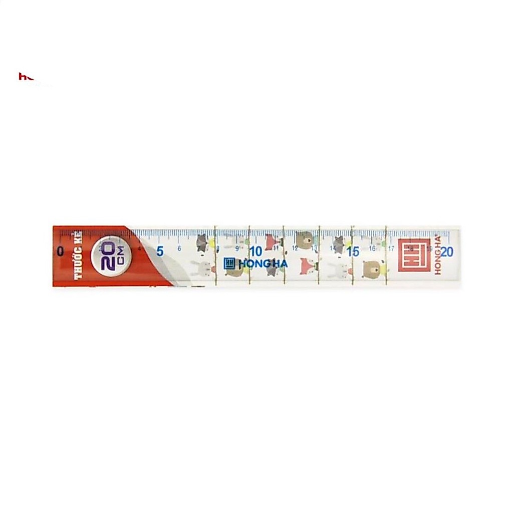 [COMBO 5 CHIẾC] Thước kẻ học sinh 20cm Hồng Hà (3385)