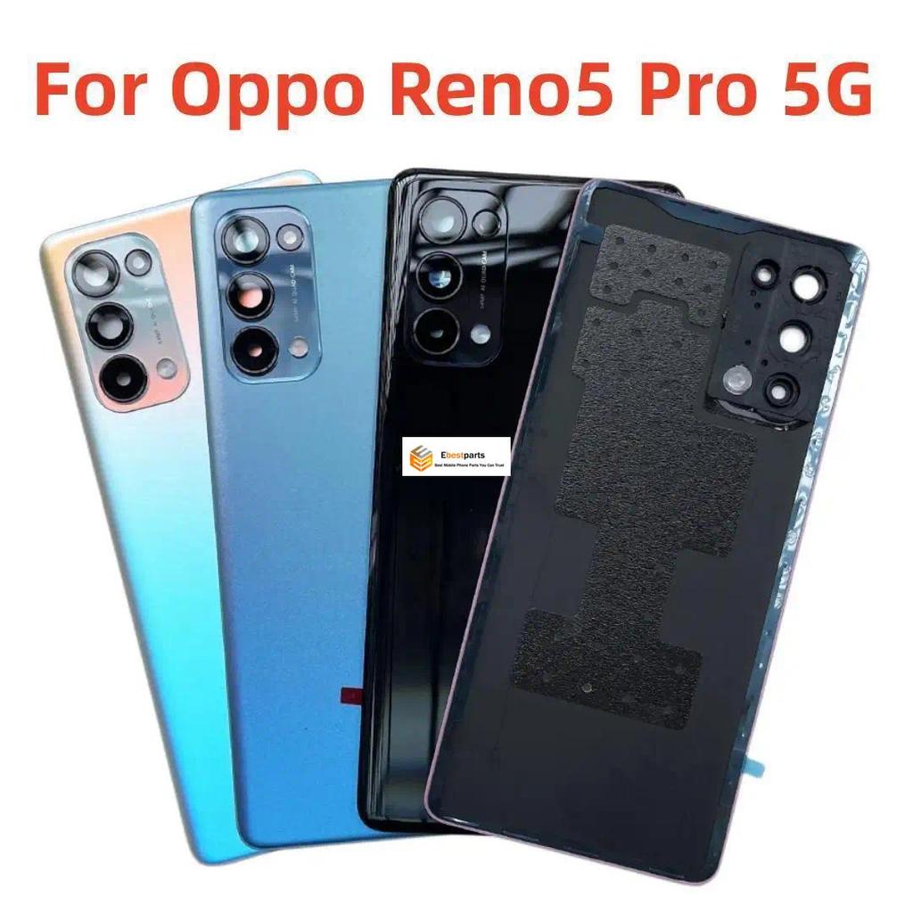 Ebest-For Oppo Reno5 Pro 5G Ốp điện thoại Pin Phía Sau Vỏ Kính Cửa Có Linh Kiện Thay Thế Ống Kính