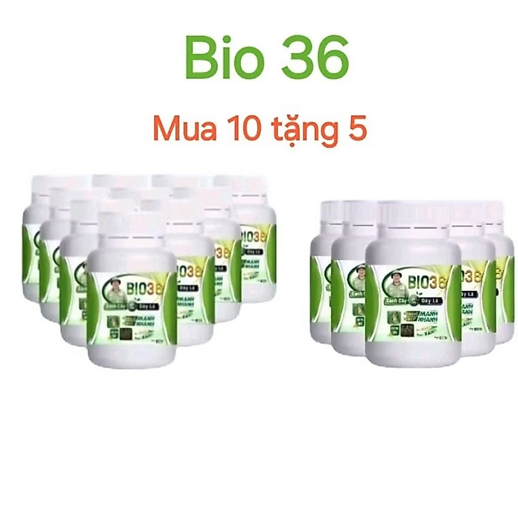 Combo 15 hũ Bio 36 kích rễ mạnh, đi đọt nhanh, xanh cây dày lá. bio 36 kích rễ, bio 36 hàng chính hã