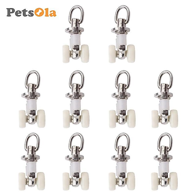 10 Chiếc Im Lặng Màn Theo Dõi Glider Glider Runner Bánh Xe Rèm Carrier 26 Mm