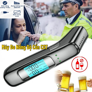 Máy thổi đo nồng độ cồn không tiếp xúc C07: Chính xác tuyệt đối và nhanh trong 10s, thiết kế nhỏ gọn, sạc bằng USB