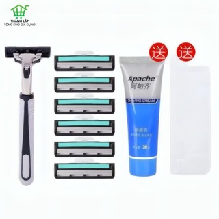  Dao Cạo Râu 36 Lưỡi Kèm Cán Và Kem Cạo Râu – Sạch Mịn Tiết Kiệm Dễ Sử Dụng 