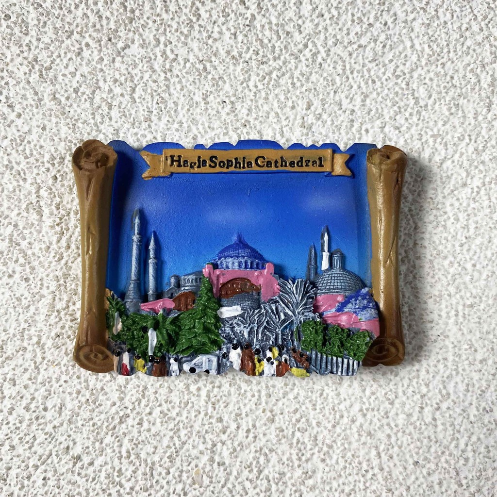 [Nam châm] Thổ Nhĩ Kỳ Istanbul San Sophia Church Nam châm tủ lạnh nam châm nhựa