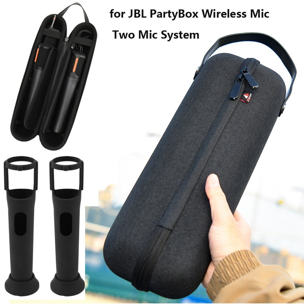 Hộp lưu trữ túi du lịch Mic có thể bảo vệ cho Mic không dây JBL PartyBox, Vỏ micro EVA cứng cho micr