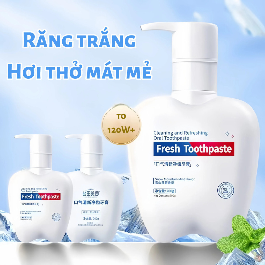 Kem Đánh Răng Nhật Liquid Toothpaste  200g làm sạch mạnh mẽ loại bỏ cặn trong miệng