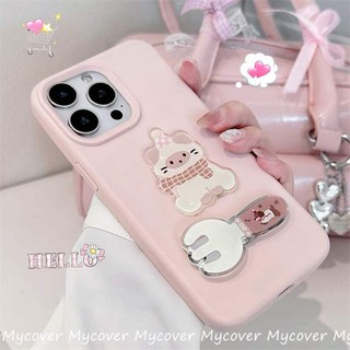  Giá đỡ điện thoại xúc xích cho chó con phong cách Hàn Quốc và hộp đựng mèo màu hồng cho iPhone 13 14 15 16 11 12 Pro Max 16E iPhone 7Plus 8 6 X XR Xs Max Vỏ điện thoại mờ 