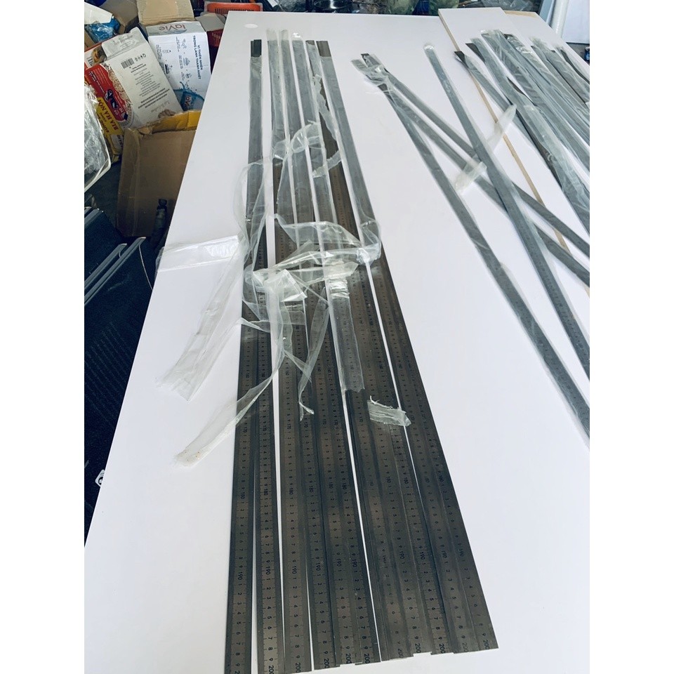 HB Store Thước đo inox chế máy cắt nhôm  2m bản rộng 3.2cm