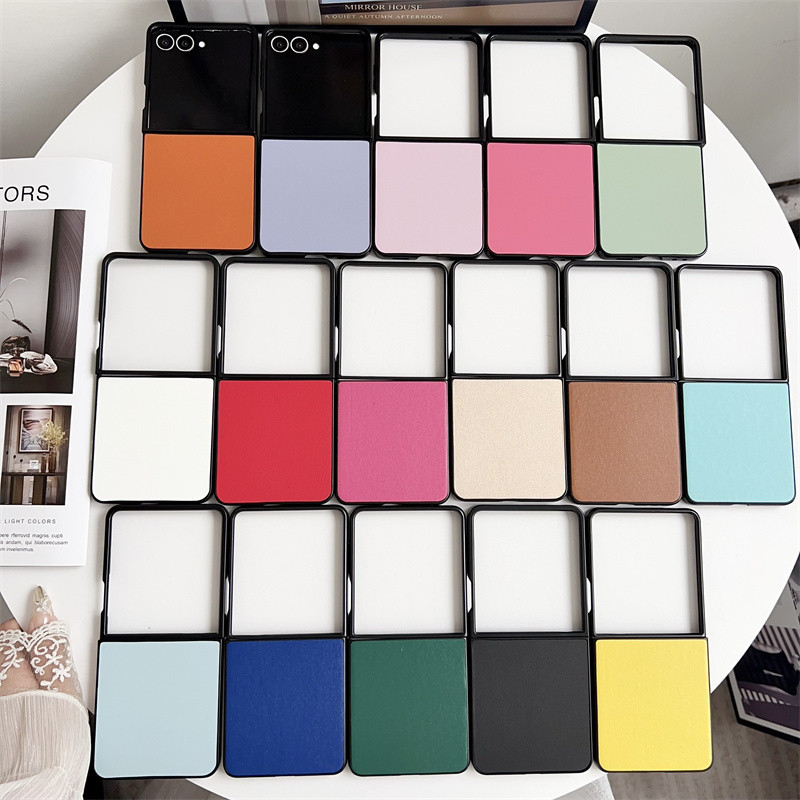 Ốp Điện Thoại Màu Kẹo Cho Samsung Galaxy Z Flip 7 Z Flip 6 Z Flip 5 Z Flip 4 Z Flip 3 Ốp Lưng Chống 